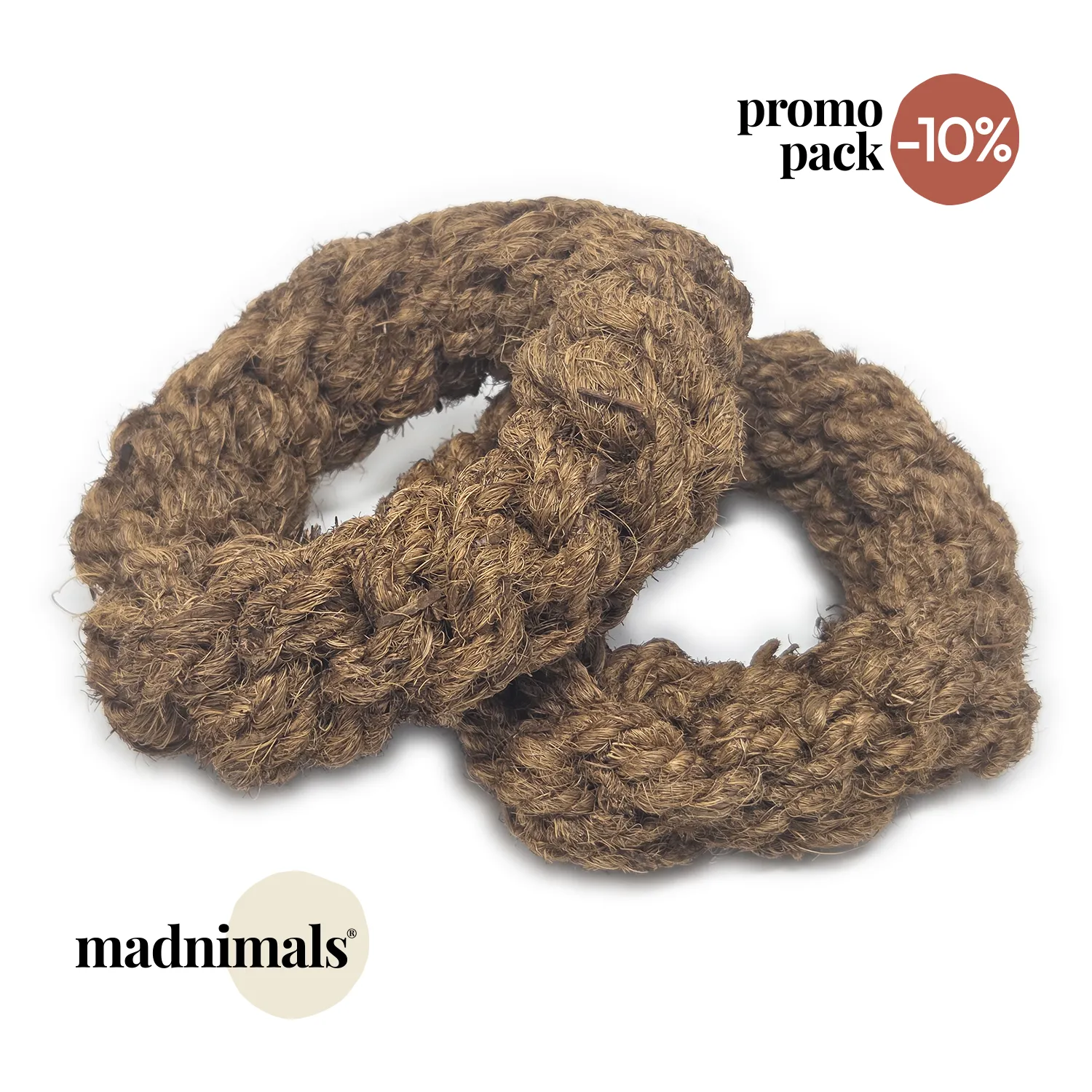 Madnimals - Anneau en corde de coco - Lot de 2